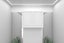 Italian Made shaker style high gloss white wall cabinet with Blum Hardware Carousel 4