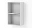 Italian Made shaker style high gloss white wall cabinet with Blum Hardware Carousel 5