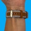 Denim & Leather Watch Straps Compatible with the Xiaomi Mi Watch Smartwatch Carousel 4