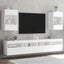 Tv Wall Cabinets with Led Lights 2 Pcs White 40x30x60.5 Cm Ntibik Carousel 1