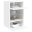 Tv Wall Cabinets with Led Lights 2 Pcs White 40x30x60.5 Cm Ntibik Carousel 5