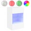Tv Wall Cabinets with Led Lights 2 Pcs White 40x30x60.5 Cm Ntibik Carousel 6