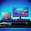 Dual Monitor Stand Holder Metal Riser With Wireless Charging Usb Hub Ports Su... Carousel 7