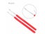 6pcs Red Plastic Handle Hook Needle Threader For Micro Ring Hair Extension Carousel 3