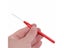 6pcs Red Plastic Handle Hook Needle Threader For Micro Ring Hair Extension Carousel 1