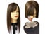 Brown Human Hair Topper 5X5inch 4D Fringe For Women With Side Bangs Carousel 3