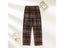 Plaid Winter Sleeping Pants For Women's Cotton Flannel Long Trousers Carousel 5