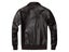 Men's Genuine Leather Jacket Military Pilot Jackets Air Force Flight A2 Jacket Carousel 1