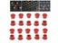 Red Caps Original Trackpoint Red For . IBM Thinkpad Red Pointer 10PCS/Set Carousel 6