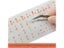 1 Sheet Transparent Arabic Keyboard Sticker Orange Blue Protective Film For Carousel 6