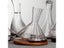 2000Ml Tumbler Decanter With Wood Tray Lead-Free Hand Blown Crystal Wine Carafe Carousel 3