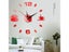 3D Wall Clock Acrylic Frameless Wall Clocks DIY Digital Clock Wall Stickers Carousel 7