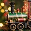 Christmas Gift Christmas Eve Music Box Train Music Box Crystal Ball Ornaments Carousel 4