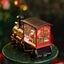 Christmas Gift Christmas Eve Music Box Train Music Box Crystal Ball Ornaments Carousel 5