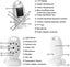 LCD Wireless Video Baby Monitor Night Vision Monitor Lullabies Baby Pet Surve... Carousel 9