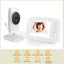 Baby Monitor, 2-Way Talk 3.2 Inch Digital Wireless Newborn Monitor Carousel 5
