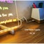 LED Note Board with Colors, Acrylic Dry Erase Board with 7 Pens for Office Home Carousel 8