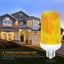 LED Flame Effect Light Bulb 4 Modes Flame Lights Bulbs E27 Base Fire Light Bulbs Carousel 5
