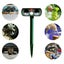 Animal Repellent Ultrasonic Animal Repeller Solar Powered Cats Birds Repellen... Carousel 1