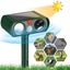 Animal Repellent Ultrasonic Animal Repeller Solar Powered Cats Birds Repellen... Carousel 4