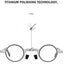 Men Ultra Light Titanium Material Screwless Foldable Anti-Blue Reading Glasses Carousel 5