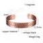 Pure Copper Magnetic Bracelet Arthritis Pain Relief Bangle Healing Therapy Gift Carousel 5