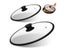 Vented Tempered Glass Universal Lid For Pot Pan Skillet With Heat Resistant Carousel 3