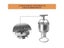 Manual Donut Maker Stainless Steel 2.5L Cake Doughnut Batter Dispenser Donut Carousel 4