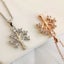 Rose Gold Crystal Necklace "Tree of Life" Carousel 4