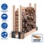 Brand New steel Firewood Storage Rack Fireplace Bracket Kit *Sale NOW* Carousel 3