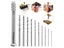 11Pcs Hand Twist Drill Bits Set Precision Pin Mini Micro Rotary Polymer Clay Carousel 2