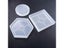 Tray Silicone Mold Diy Crystal Square Round Hexagon Coaster Silicone Mold Plate Carousel 6