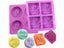 4 Grid Silicone Handmade Soap Mold European Pattern 3D Abstract Face Stylel DIY Carousel 2