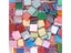 100pcs(Approx. 25g/0.88oz) 1cm/0.39in Square Resin Mosaic Tiles 0.2cm/0.08in Carousel 8