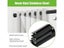 28-48 / 33-59inch Black White Expandable Curtain Rods No Drilling Carousel 6