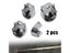 2pcs Universal Zinc Alloy Wardrobe Shower Curtain Rod Bracket Holder Bathroom Carousel 4
