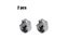 2pcs Universal Zinc Alloy Wardrobe Shower Curtain Rod Bracket Holder Bathroom Carousel 1