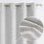 Thermal Insulated 100% Blackout Curtains Drapes Eyelet Off White Medium-TME09 Carousel 4