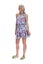 Charlo Alvin Blue Mini Dress Carousel 4