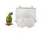 Hanging Pet Bird Parrot Clear Shower Bathing Tub Box Bathtub Cage Cleaning Tool Carousel 3