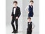 Boys' Wedding Suit Prom Party Tuxedo For Children's Day Carousel 6