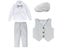 Kids Boys Wedding Suit Toddler Outfit For Birthday Baptism Party Gift Carousel 1
