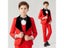 Boys' White Jacquard Formal Suit For Wedding Tuxedo Carousel 9