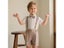 5-Piece Children's Khaki Striped Suit Set For Boy's Party Costume Carousel 5