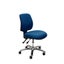 Buro Roma 2 Lever Mid Back Office Chair, Polished Aluminium Base, Blue Fabric... Carousel 1