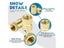 AXK 200/500pcs Brass Insert Nuts Kit Female Threaded Insert Set Knurled Nuts Carousel 3