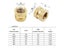 AXK 200/500pcs Brass Insert Nuts Kit Female Threaded Insert Set Knurled Nuts Carousel 4