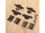 6Pcs Cabinet Hinges Antique Bronze Wooden Box Hardware Carousel 6