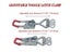 4/8 Pcs Metal Toggle Latch Catch Clasp Quick Release Clamp Tools Carousel 4