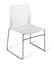 Eden Net Meeting Chair, Stacking, Black Frame, White Shell Carousel 1